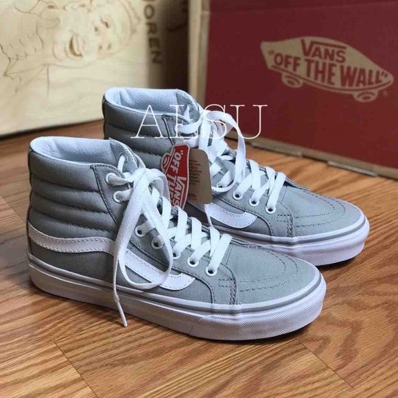 Vans Other - NWT VANS SK8-HI Slim Drizzle Grey White Kid’s